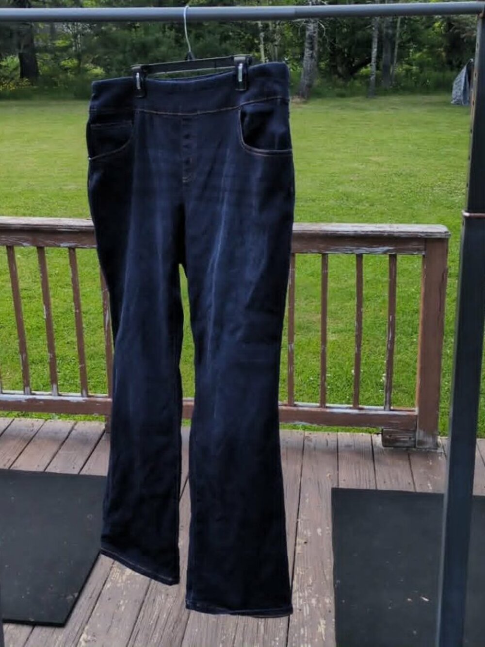Pioneer Woman Blue Denim Pull On Jeans Sz 1X-39X31.5 Ranch Rodeo Farmcore Cowgir